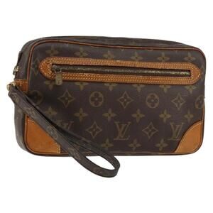 LOUIS VUITTON Monogram Marly Dragonne GM Clutch Bag M51825 LV Auth BA8115